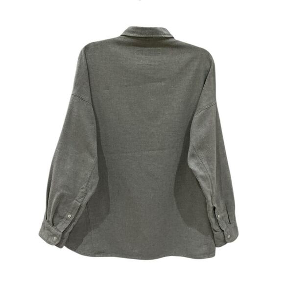 Frank & Eileen McLoughlin Gray Melange Utility Shirt Size XS/S Fireside Flannel - Picture 11 of 16